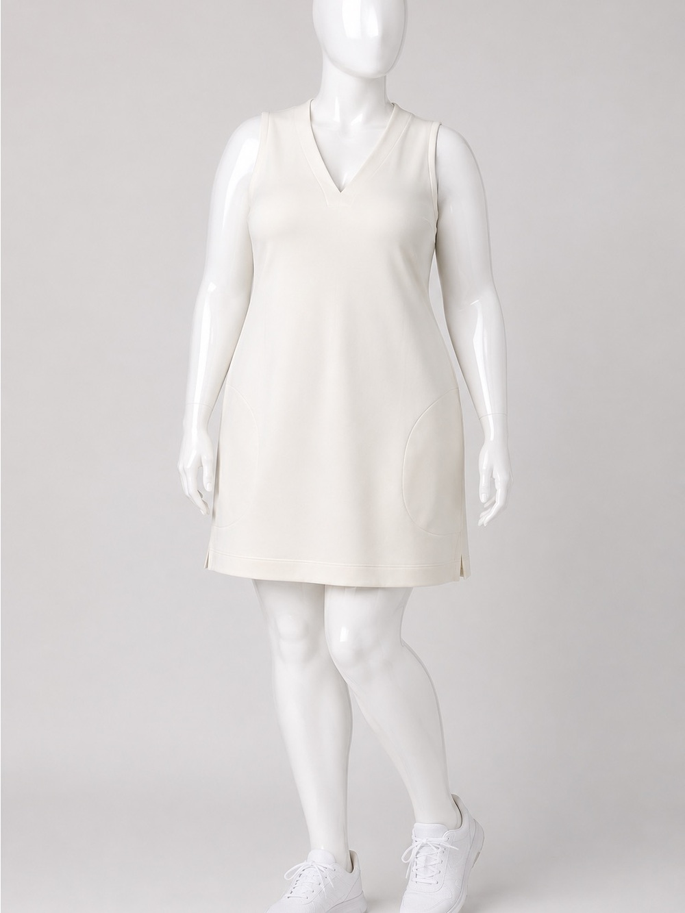 SPANX Cream Lightweight Dress with Subtle Stretch 2X